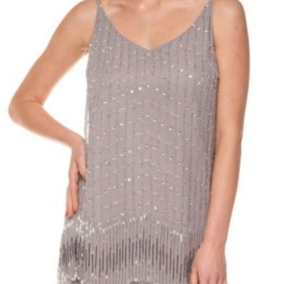 ASOS Dresses & Skirts - ASOS Silver Beaded Dress